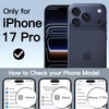 image:imageJETech Case for iPhone 17 Pro Max 360 Protection Orange  Compatible with MagSafe Builtin Tempered Glass Screen Protector Camera Control ButtonDeep Blue