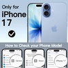 image:imageJETech Case for iPhone 17 Pro Max 360 Protection Orange  Compatible with MagSafe Builtin Tempered Glass Screen Protector Camera Control ButtonMist Blue