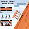 image:imageJETech Case for iPhone 17 Pro Max 360 Protection Orange  Compatible with MagSafe Builtin Tempered Glass Screen Protector Camera Control ButtonOrange
