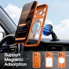 image:imageJETech Case for iPhone 17 Pro Max 360 Protection Orange  Compatible with MagSafe Builtin Tempered Glass Screen Protector Camera Control ButtonOrange
