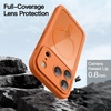 image:imageJETech Case for iPhone 17 Pro Max 360 Protection Orange  Compatible with MagSafe Builtin Tempered Glass Screen Protector Camera Control ButtonOrange