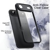 image:imageJETech Case for iPhone 17 Pro Max Orange  Solid Color Matte TPU Frame Scratch Resistant Clear Back Phone CoverBlack