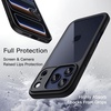image:imageJETech Case for iPhone 17 Pro Max Orange  Solid Color Matte TPU Frame Scratch Resistant Clear Back Phone CoverBlack