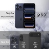 image:imageJETech Case for iPhone 17 Pro Max Orange  Solid Color Matte TPU Frame Scratch Resistant Clear Back Phone CoverBlack