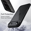 image:imageJETech Case for iPhone 17 Pro Max Orange  Solid Color Matte TPU Frame Scratch Resistant Clear Back Phone CoverBlack