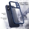 image:imageJETech Case for iPhone 17 Pro Max Orange  Solid Color Matte TPU Frame Scratch Resistant Clear Back Phone CoverDark Blue