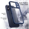 image:imageJETech Case for iPhone 17 Pro Max Orange  Solid Color Matte TPU Frame Scratch Resistant Clear Back Phone CoverDark Blue