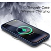 image:imageJETech Case for iPhone 17 Pro Max Orange  Solid Color Matte TPU Frame Scratch Resistant Clear Back Phone CoverDark Blue