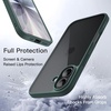 image:imageJETech Case for iPhone 17 Pro Max Orange  Solid Color Matte TPU Frame Scratch Resistant Clear Back Phone CoverDark Green