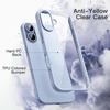 image:imageJETech Case for iPhone 17 Pro Max Orange  Solid Color Matte TPU Frame Scratch Resistant Clear Back Phone CoverMist Blue