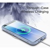 image:imageJETech Case for iPhone 17 Pro Max Orange  Solid Color Matte TPU Frame Scratch Resistant Clear Back Phone CoverMist Blue