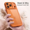image:imageJETech Case for iPhone 17 Pro Max Orange  Solid Color Matte TPU Frame Scratch Resistant Clear Back Phone CoverOrange