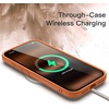 image:imageJETech Case for iPhone 17 Pro Max Orange  Solid Color Matte TPU Frame Scratch Resistant Clear Back Phone CoverOrange