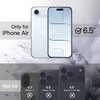 image:imageJETech Case for iPhone 17 Pro Max Orange  Solid Color Matte TPU Frame Scratch Resistant Clear Back Phone CoverSky Blue