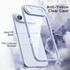 image:imageJETech Case for iPhone 17 Pro Max Orange  Solid Color Matte TPU Frame Scratch Resistant Clear Back Phone CoverSky Blue