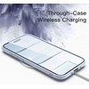 image:imageJETech Case for iPhone 17 Pro Max Orange  Solid Color Matte TPU Frame Scratch Resistant Clear Back Phone CoverSky Blue