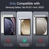 image:imageJETech Clear Case for Samsung Galaxy Tab A9 Plus 11 AntiYellowing Clear  Shockproof Protection Hard PC Back with Soft TPU Bumper Slim Fit Tablet CoverClear