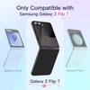 image:imageJETech Clear Case for Samsung Galaxy Z Flip 7 Clear  Crystal Clear Back Hard PC Construction Slim Fit Shockproof ProtectionBlack