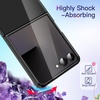 image:imageJETech Clear Case for Samsung Galaxy Z Flip 7 Clear  Crystal Clear Back Hard PC Construction Slim Fit Shockproof ProtectionBlack