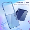 image:imageJETech Clear Case for Samsung Galaxy Z Flip 7 Clear  Crystal Clear Back Hard PC Construction Slim Fit Shockproof ProtectionBlue Shadow