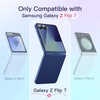 image:imageJETech Clear Case for Samsung Galaxy Z Flip 7 Clear  Crystal Clear Back Hard PC Construction Slim Fit Shockproof ProtectionBlue Shadow