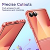 image:imageJETech Clear Case for Samsung Galaxy Z Flip 7 Clear  Crystal Clear Back Hard PC Construction Slim Fit Shockproof ProtectionCoralred