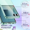 image:imageJETech Clear Case for Samsung Galaxy Z Flip 7 Clear  Crystal Clear Back Hard PC Construction Slim Fit Shockproof ProtectionMint