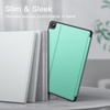 image:imageJETech Folio Case Cover for Samsung Galaxy Tab A9 Plus 11 Black  MultiAngle Stand Cover Slim Protective Cover Auto WakeSleepGreen