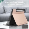 image:imageJETech Folio Case Cover for Samsung Galaxy Tab S9 FE Plus Black  MultiAngle Stand Cover S Pen Holder Slim Protective Cover Auto WakeSleepRose Gold
