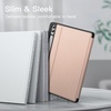 image:imageJETech Folio Case Cover for Samsung Galaxy Tab S9 FE Plus Black  MultiAngle Stand Cover S Pen Holder Slim Protective Cover Auto WakeSleepRose Gold