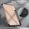 image:imageJETech Folio Case Cover for Samsung Galaxy Tab S9 FE Plus Black  MultiAngle Stand Cover S Pen Holder Slim Protective Cover Auto WakeSleepRose Gold