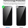 image:imageJETech FullCoverage Screen Protector for iPhone 17e16e13 Pro13 3Pack  Easy Installation Tool HD Clear Tempered Glass CaseFriendly EdgetoEdge ProtectioniPhone 1212 Pro