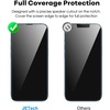 image:imageJETech FullCoverage Screen Protector for iPhone 17e16e13 Pro13 3Pack  Easy Installation Tool HD Clear Tempered Glass CaseFriendly EdgetoEdge ProtectioniPhone 17e16e1313 Pro