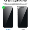 image:imageJETech FullCoverage Screen Protector for iPhone 17e16e13 Pro13 3Pack  Easy Installation Tool HD Clear Tempered Glass CaseFriendly EdgetoEdge ProtectioniPhone 13 Pro Max