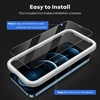 image:imageJETech FullCoverage Screen Protector for iPhone 17e16e13 Pro13 3Pack  Easy Installation Tool HD Clear Tempered Glass CaseFriendly EdgetoEdge ProtectioniPhone 12 Pro Max