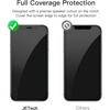image:imageJETech FullCoverage Screen Protector for iPhone 17e16e14 3Pack  Black Edge Tempered Glass Easy Installation Tool HD Clear CaseFriendlyiPhone 11 Pro Max  iPhone XS Max