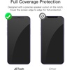 image:imageJETech FullCoverage Screen Protector for iPhone 17e16e14 3Pack  Black Edge Tempered Glass Easy Installation Tool HD Clear CaseFriendlyiPhone 12 mini