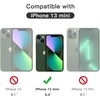 image:imageJETech FullCoverage Screen Protector for iPhone 17e16e14 3Pack  Black Edge Tempered Glass Easy Installation Tool HD Clear CaseFriendlyiPhone 13 mini