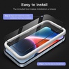 image:imageJETech FullCoverage Screen Protector for iPhone 17e16e14 3Pack  Black Edge Tempered Glass Easy Installation Tool HD Clear CaseFriendlyiPhone 14 Plus