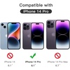 image:imageJETech FullCoverage Screen Protector for iPhone 17e16e14 3Pack  Black Edge Tempered Glass Easy Installation Tool HD Clear CaseFriendlyiPhone 14 Pro