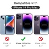image:imageJETech FullCoverage Screen Protector for iPhone 17e16e14 3Pack  Black Edge Tempered Glass Easy Installation Tool HD Clear CaseFriendlyiPhone 14 Pro Max