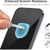 image:imageJETech FullCoverage Screen Protector for iPhone 17e16e14 3Pack  Black Edge Tempered Glass Easy Installation Tool HD Clear CaseFriendlyiPhone 14 Pro Max