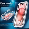 image:imageJETech FullCoverage Screen Protector for iPhone 17e16e14 3Pack  Black Edge Tempered Glass Easy Installation Tool HD Clear CaseFriendlyiPhone 15