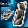 image:imageJETech FullCoverage Screen Protector for iPhone 17e16e14 3Pack  Black Edge Tempered Glass Easy Installation Tool HD Clear CaseFriendlyiPhone 15 Pro Max