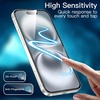 image:imageJETech FullCoverage Screen Protector for iPhone 17e16e14 3Pack  Black Edge Tempered Glass Easy Installation Tool HD Clear CaseFriendlyiPhone 16