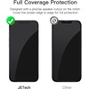 image:imageJETech FullCoverage Screen Protector for iPhone 17e16e14 3Pack  Black Edge Tempered Glass Easy Installation Tool HD Clear CaseFriendlyiPhone 17e16e14