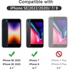 image:imageJETech FullCoverage Screen Protector for iPhone 17e16e14 3Pack  Black Edge Tempered Glass Easy Installation Tool HD Clear CaseFriendlyiPhone SE 32  iPhone 87