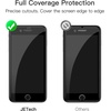 image:imageJETech FullCoverage Screen Protector for iPhone 17e16e14 3Pack  Black Edge Tempered Glass Easy Installation Tool HD Clear CaseFriendlyiPhone SE 32  iPhone 87