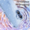 image:imageJETech Glitter Case for iPhone 17 Clear  Sparkly Glitter Design Shockproof Protection Clear Back Stylish LookBlue