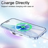 image:imageJETech Glitter Case for iPhone 17 Clear  Sparkly Glitter Design Shockproof Protection Clear Back Stylish LookBlue